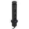 Torre de tomada Mini Totem Manual 20A 3NBR Preto Dutotec