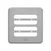 Miniplaca Embutir Moveis 2 Postos Compose Cinza Weg