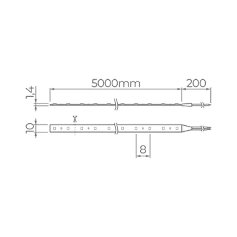 Fita Full Led Pro 5M 19W/M 2100LM /M 24V IP65 STL22846/30 Stella