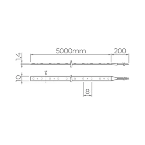 Fita Full Led Pro 5M 19W/M 2100LM /M 24V IP65 STL22846/30 Stella