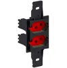 2 Tomada 2P+T 10A / 250V Padrao Preto Preto Vermelho Weg
