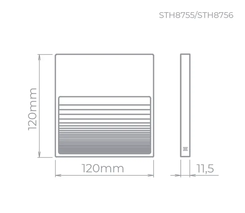 Balizador De Sobrepor Big Neu 2 Branco 3W 120LM STH8755/30 Stella