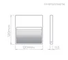 Balizador De Sobrepor Big Neu 2 Branco 3W 120LM STH8755/30 Stella
