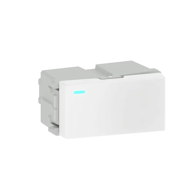 Modulo Interruptor Simples /Paralelo C/Led 10A/250V Branco