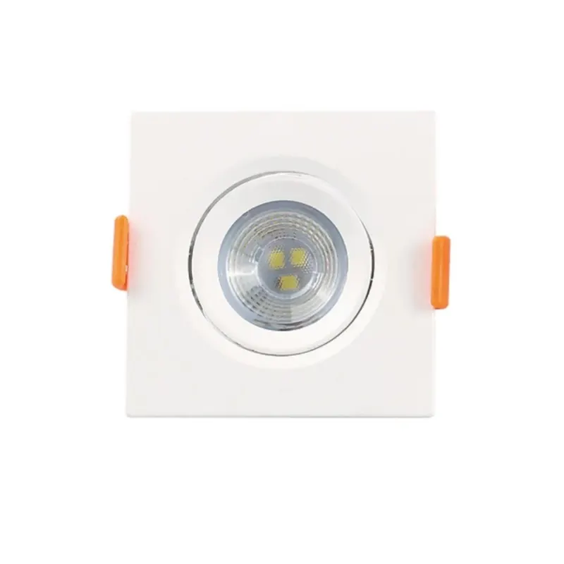 Mini Spot Led 3W 3000K Bivolt Branco Quadrado Luminatti