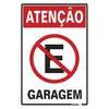 Placa Em Poliestireno 20X30Cm - Atencao Garagem Sinalize
