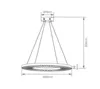 Pendente Aurea 54W Led Dourado 3000K Orluce