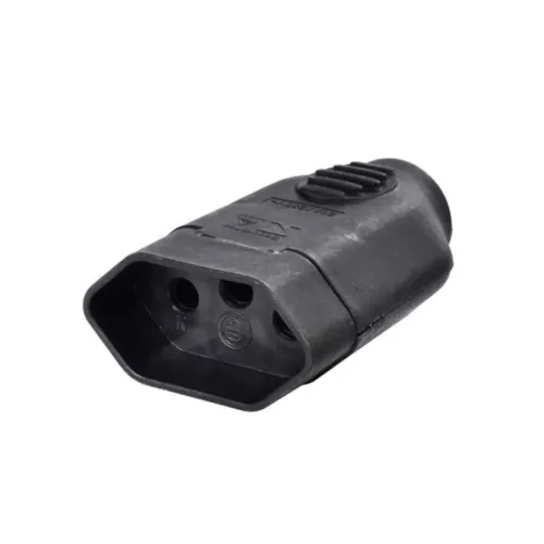 Plug Femea 2P+T 20A 250V Preto Ilumi