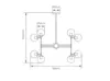 Pendente Globe 16Xe27 Ambar Bz OR1184 Ptf Orluce