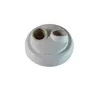 Plafon Duplo Soquete Porcelana 2E27 Branco OPL