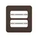 Miniplaca Embutir Moveis 2 Postos Compose Marrom Weg