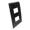 Placa 4X2 2 Posicoes Style Preto/Preto