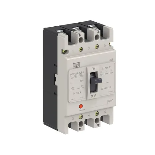 Disjuntor Tripolar Caixa Moldada 80A Dwp125L-80-3 Weg