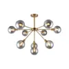 Pendente Astro 10Xg9 Fume Led Dourado Orluce
