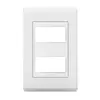 Placa 4X2 2 Posicoes PM Branco/Branco