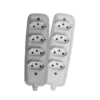 Regua Tomada Quadrupla P/ Extensao 2P+T 10A 250V Branco Ilumi