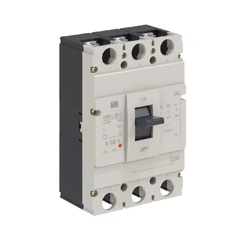Disjuntor Tripolar Caixa Moldada 500A Dwp630L-500-3 Weg