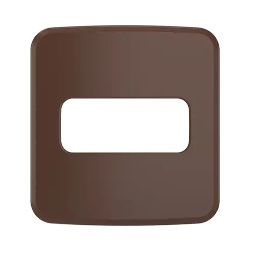 Placa Embutir Moveis 1 Posto Compose Marrom Weg