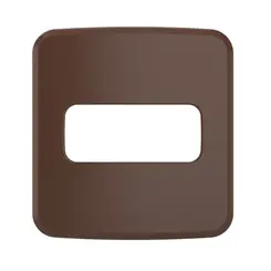 Placa Embutir Moveis 1 Posto Compose Marrom Weg