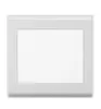 Placa 4X4 Cega  StyleBranco/Branco