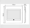 Placa 4X4 Cega  StyleBranco/Branco