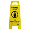 Cavalete Amarelo 27X65Cm - Cuidado - Em Manutencao Sinalize