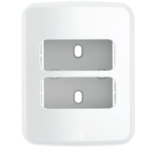 Caixa e Placa Sobrepor 2 Pos Compose Branco Weg
