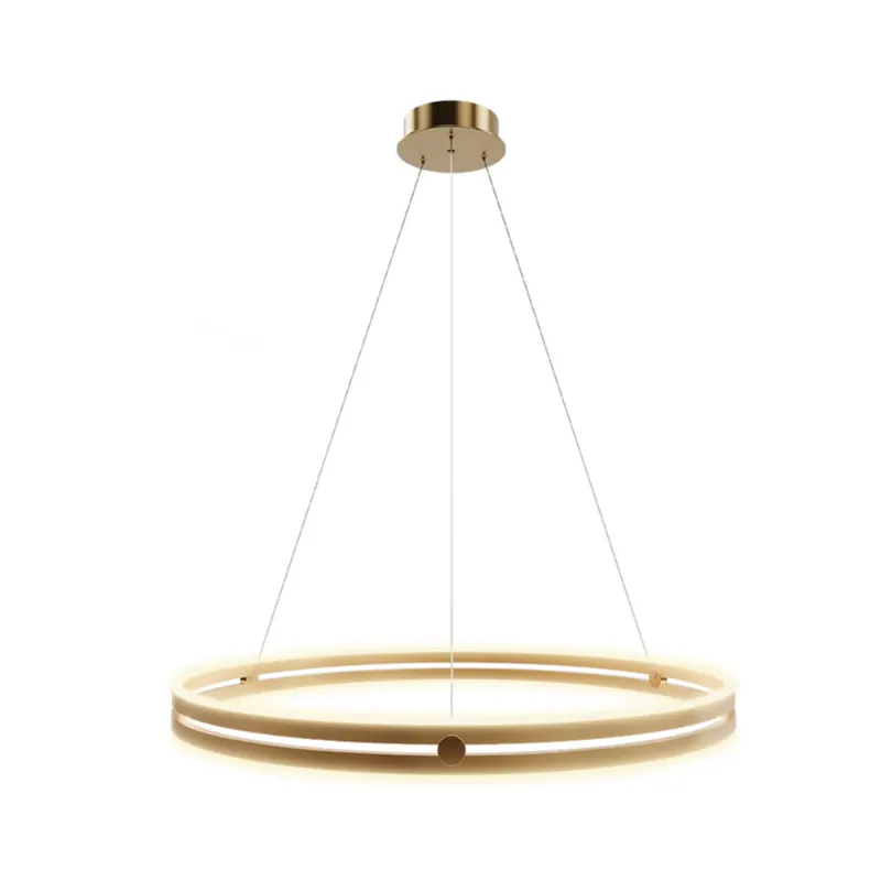 Pendente Alleanza 51W Led Dourado 3000K Orluce