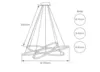 Pendente Farfalla 112W Led Dourado 3000K Orluce