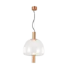 Pendente Clear 8W Transparente Dourado OR1249 Orluce