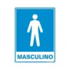 Placa Sinalizacao Poliestireno 15X20Cm Sanitario Masculino Sinalize