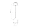 Pendente Gail 5W Led Cobre/Preto OR2105 3000K