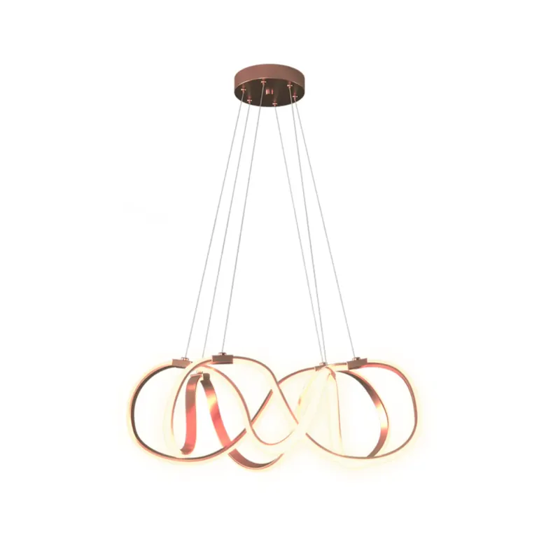 Pendente Basilisco 60W Led Rose Gold 3000K Orluce
