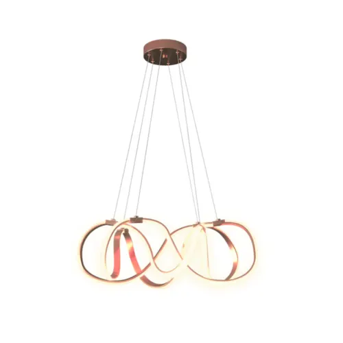 Pendente Basilisco 60W Led Rose Gold 3000K Orluce