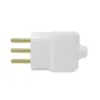 Plug Macho 2P+T 10A 250V Branco Ilumi