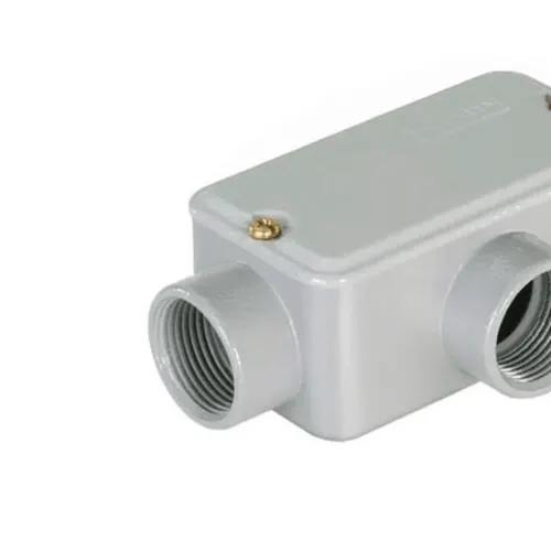 Condulete Aluminio Cinza ( X ) 3/4" Tampa Cega Vedada PVC BSP Wetzel
