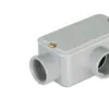 Condulete Aluminio Cinza ( X ) 3/4" Tampa Cega Vedada PVC BSP Wetzel
