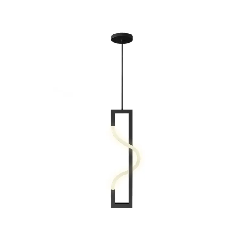 Pendente Cavutti 20W Led Preto Fosco 3000K Orluce