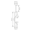 Pendente Cavutti 20W Led Preto Fosco 3000K Orluce