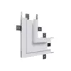 Conector No Frame Wide Branco Parede-Parede Luminatti