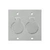 Placa Piso Leve 4X4 Inox Alto Brilho Tipo Unha Dupla Olivo
