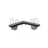 Conector Preto Difusor Branco Parede-Parede Luminatti