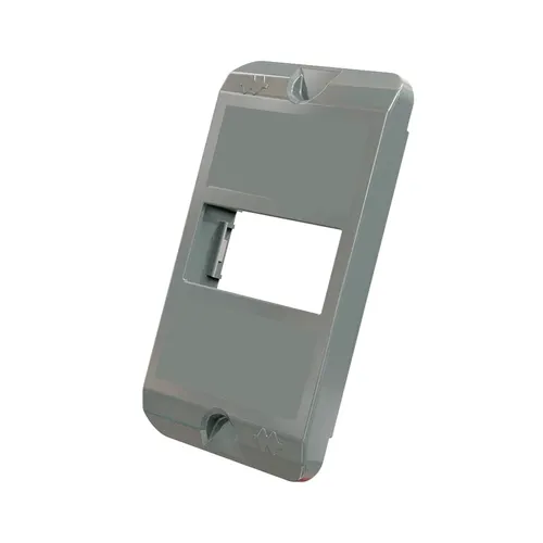 Placa Condulete PVC 1" 1 Posto Horizontal Cinza Wetzel