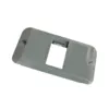 Placa Condulete PVC 1" 1 Posto Horizontal Cinza Wetzel