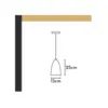 Pendente Detroit Preto Kin