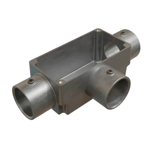 Condulete Aluminio s/Pintura ( T ) 1/2" s/Tampa s/Rosca Wetzel