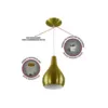 Pendente Nepal Dourado Champanhe Kin