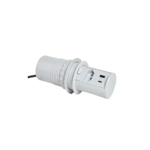 Torre de tomada Mini Totem Aut20 1NBR + Usb A&C - Max 3520W Branco Dutotec