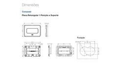 Miniplaca Embutir Moveis 1 Posto Compose Marrom Weg