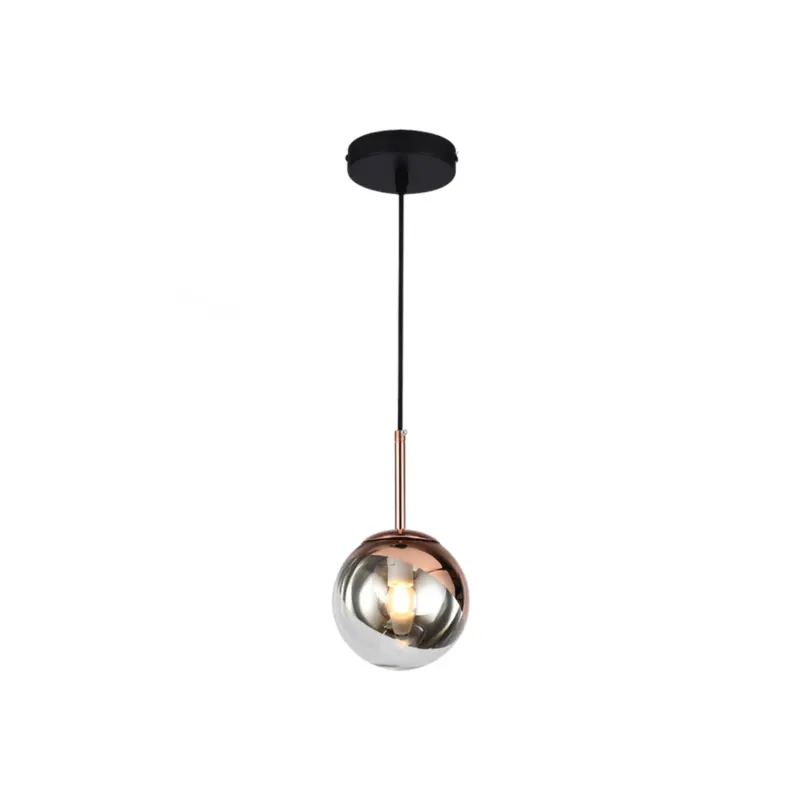 Pendente Diagon 1Xe27 20cm Cobre Transparente Orluce